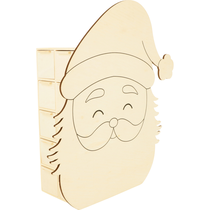 Calendrier de l'avent en bois Père Noël - Artemio - Rougier et Plé