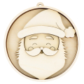 Boule relief en bois Père Noël - Artemio - Rougier et Plé