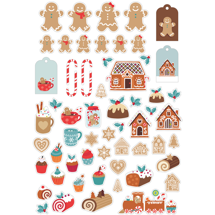 Formes en papier Noël à croquer 60 pcs - Artemio - Rougier et Plé