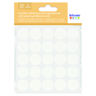 Pastilles adhésive auto-agrippante Ø 2 cm 25 pcs - Artemio - Rougier et Plé