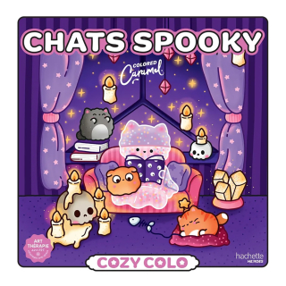 Coloriage Cozy Colo Chats spooky - Hachette - Rougier et Plé