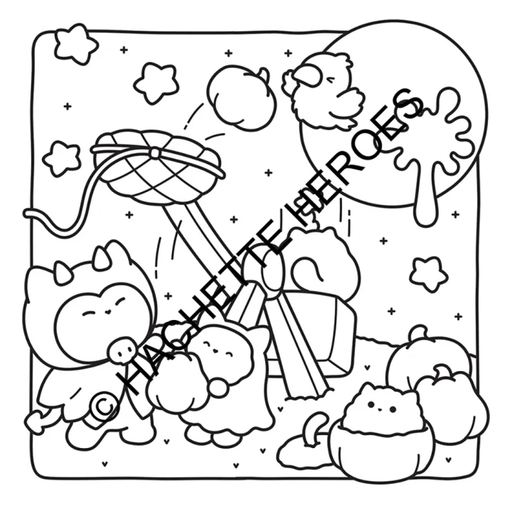 Coloriage Cozy Colo Chats spooky - Hachette - Rougier et Plé