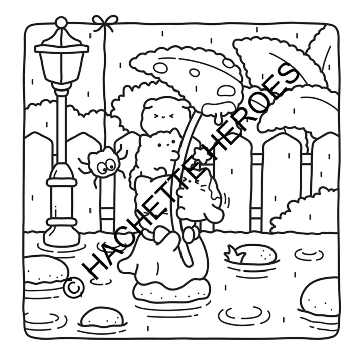 Coloriage Cozy Colo Chats spooky - Hachette - Rougier et Plé