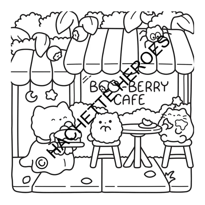 Coloriage Cozy Colo Chats spooky - Hachette - Rougier et Plé