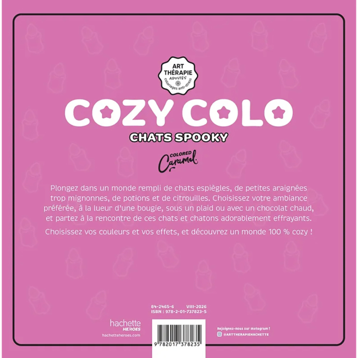 Coloriage Cozy Colo Chats spooky - Hachette - Rougier et Plé