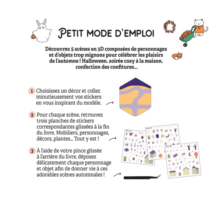 Cozy stickers Un automne tout en douceur - Dessain et Tolra - Rougier et Plé