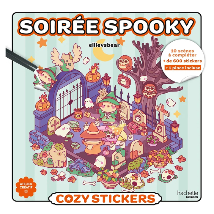 Cozy Stickers Soirée Spooky - Hachette - Rougier et Plé