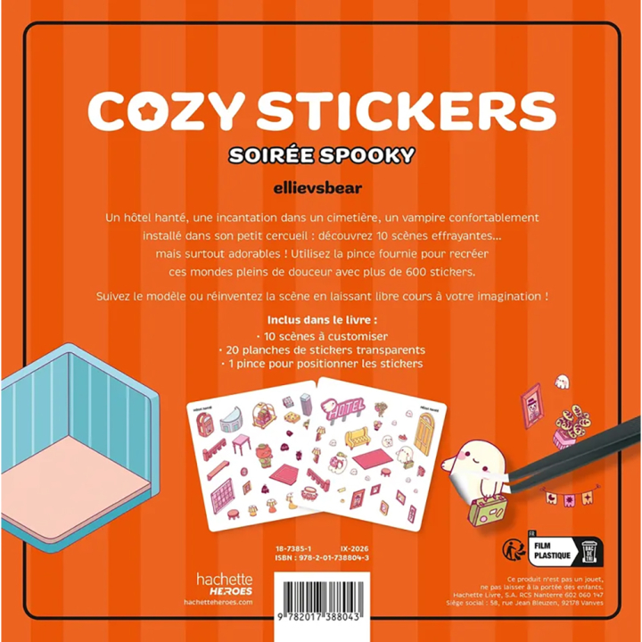Cozy Stickers Soirée Spooky - Hachette - Rougier et Plé