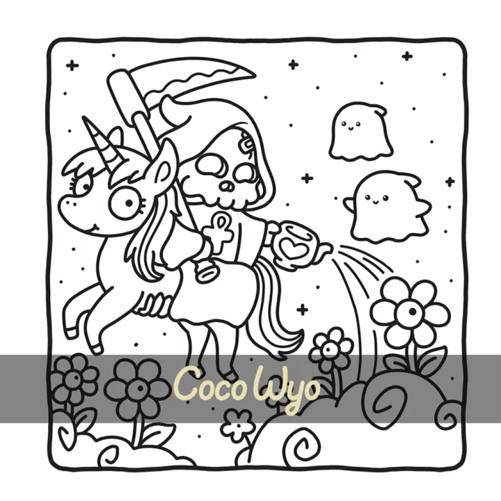 Coloriage Cosy colo Mon petit monde spooky - Dessain et Tolra - Rougier et Plé