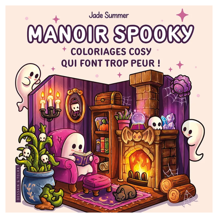 Coloriage Cosy colo Manoir Spooky - Dessain et Tolra - Rougier et Plé