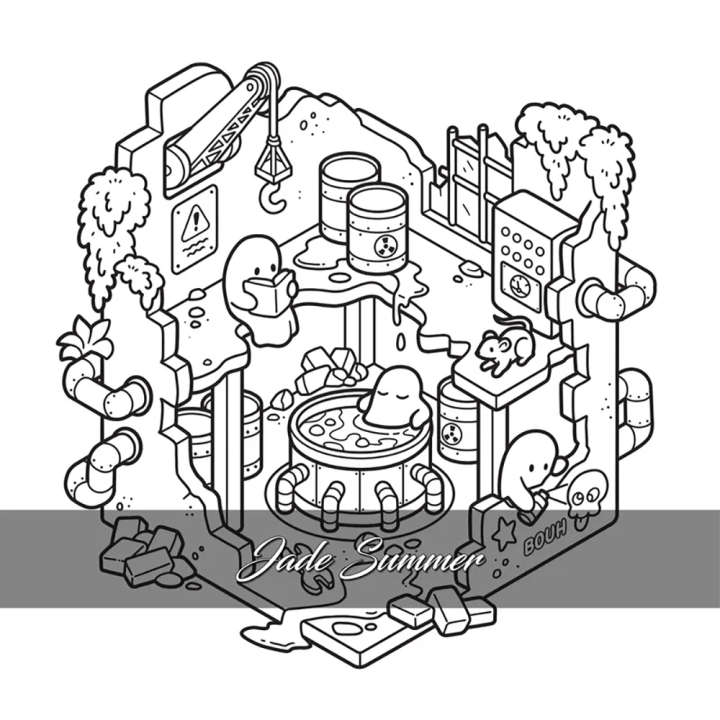 Coloriage Cosy colo Manoir Spooky - Dessain et Tolra - Rougier et Plé