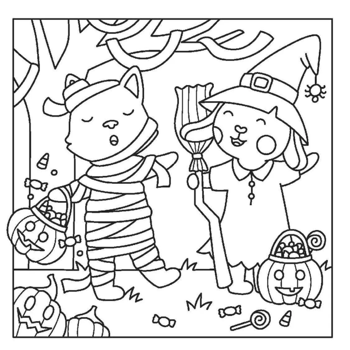 Livre coloriage Mon petit monde cosy So Halloween ! - Nathan - Rougier et Plé