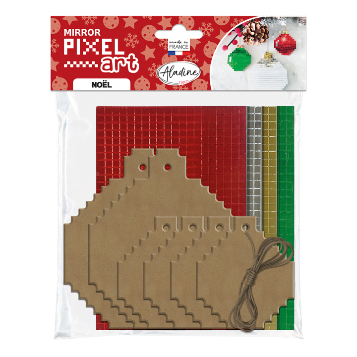 Pixel art Boules Noël Classiques - Aladine - Rougier et Plé