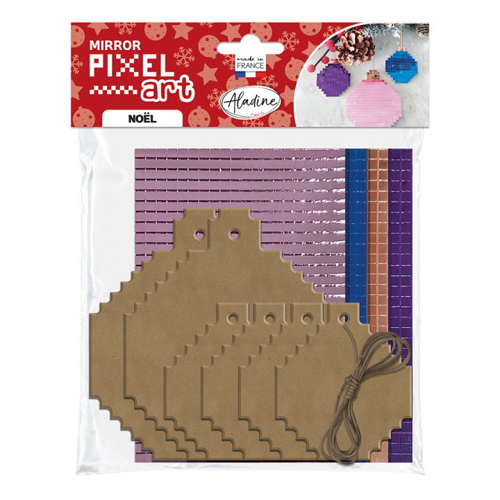 Pixel art Boules Noël Modernes - Aladine - Rougier et Plé