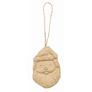 Suspension Tête Père Noël en papier mâché 8,5 x 5 x 0,8 cm - Décopatch - Rougier et Plé
