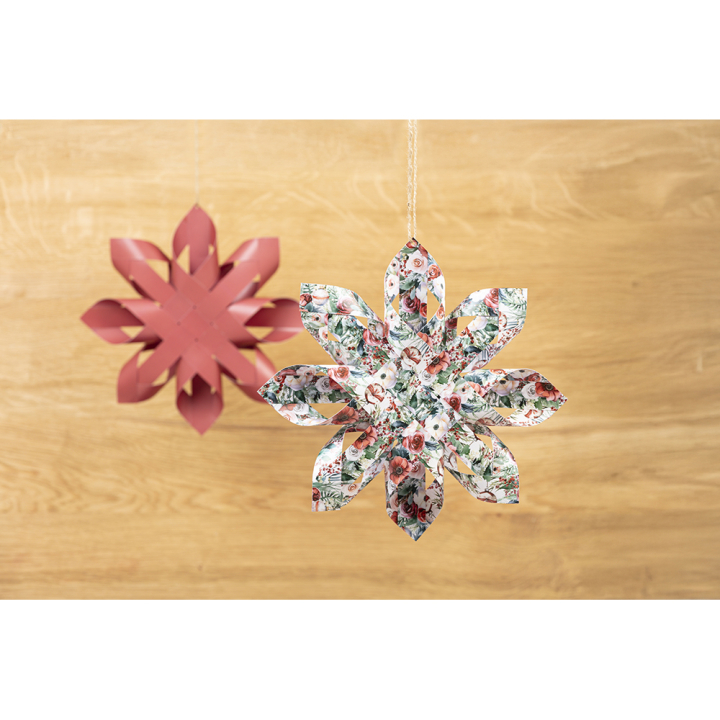 DIY Etoiles décoratives Souvenirs de Noël 6 pcs Ø 28 cm - Clairefontaine - Rougier et Plé