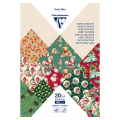 Bloc papier Imprimé Souvenirs de Noël 20F A4 160 g/m² - Clairefontaine - Rougier et Plé