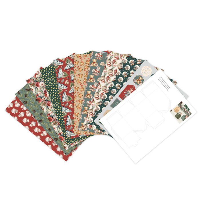 Bloc papier Imprimé Souvenirs de Noël 20F A4 160 g/m² - Clairefontaine - Rougier et Plé