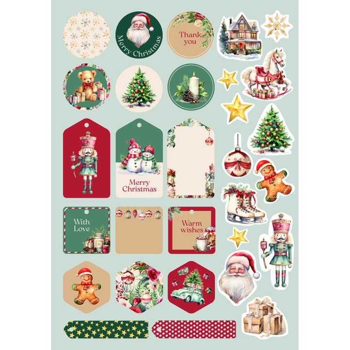 Bloc papier Imprimé Souvenirs de Noël 20F A4 160 g/m² - Clairefontaine - Rougier et Plé