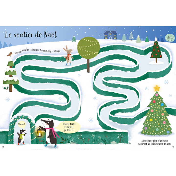 Livre autocollants Joyeux Noël ! - Usborne - Rougier et Plé