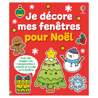 Livre d'activités Je décore mes fenêtres pour Noël - Usborne - Rougier et Plé