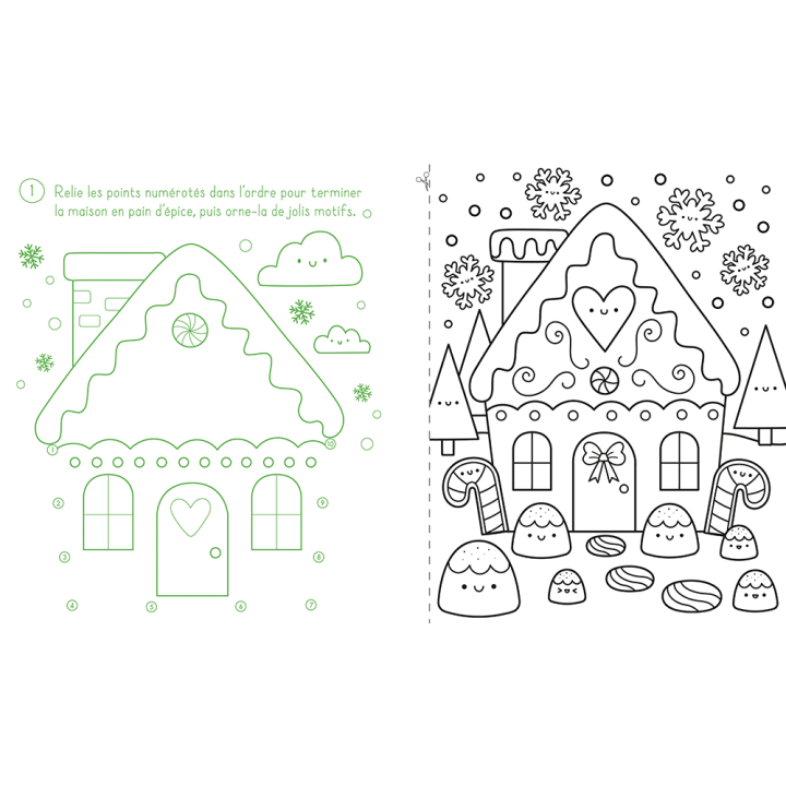 Livre d'activités Je décore mes fenêtres pour Noël - Usborne - Rougier et Plé
