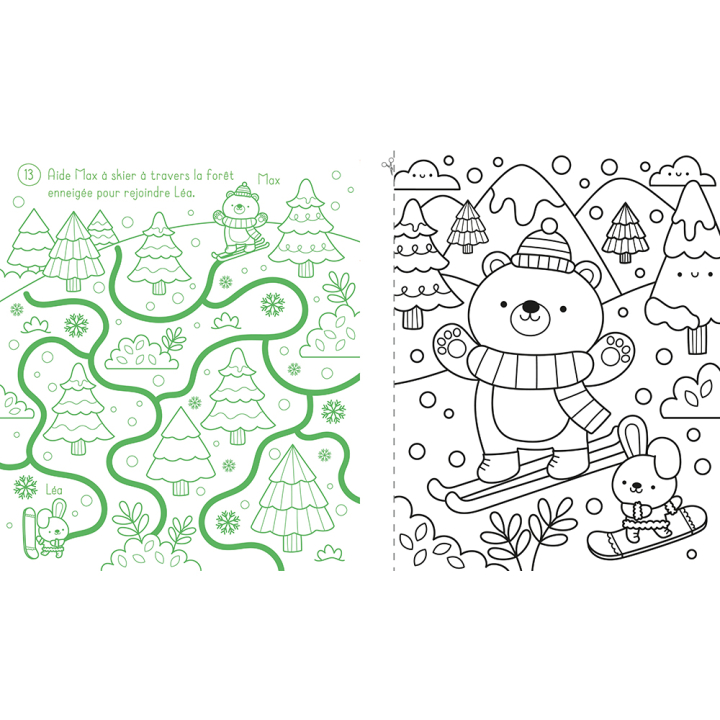 Livre d'activités Je décore mes fenêtres pour Noël - Usborne - Rougier et Plé
