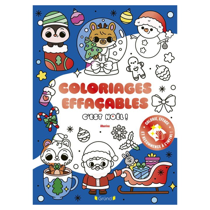 Coloriages Effacables C'est Noël ! - Gründ - Rougier et Plé