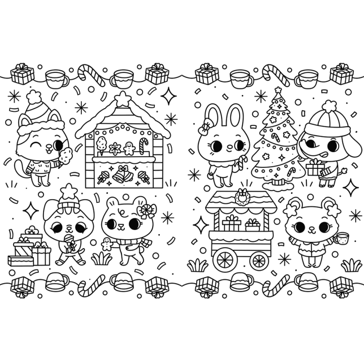 Coloriages Effacables C'est Noël ! - Gründ - Rougier et Plé