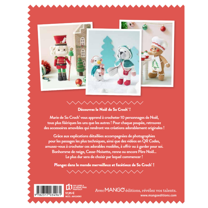 Livre crochet Adorable Noël So Croch - Mango éditions - Rougier et Plé