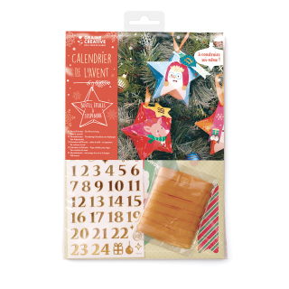 Kit Calendrier de l’Avent 24 boîtes étoiles à suspendre – Graine Créative - Rougier et Plé