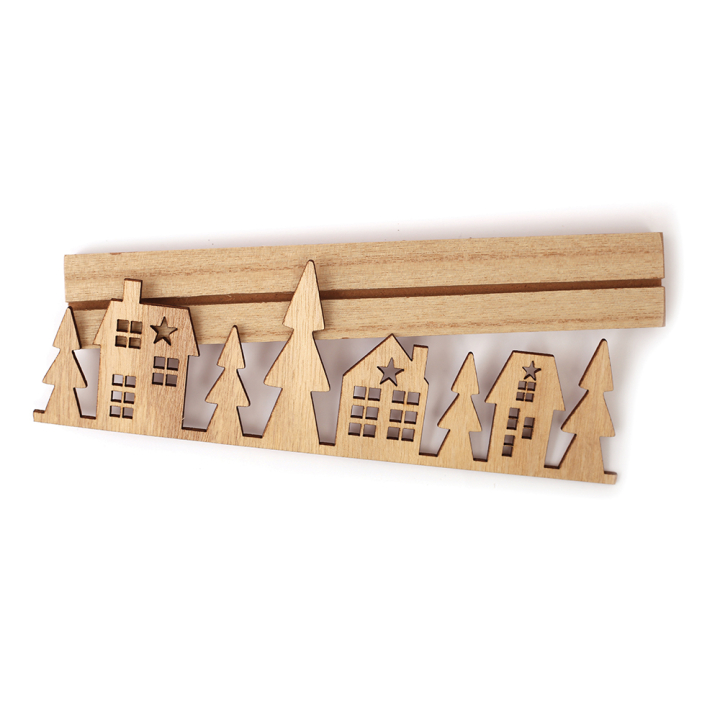 Centre de table Noël en bois 22 x 8,5 cm – Graine Créative - Rougier et Plé