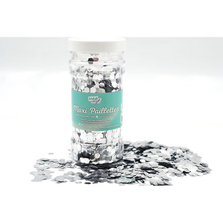 Maxi Paillettes 100 g Argent – Kiddicraft - Rougier et Plé