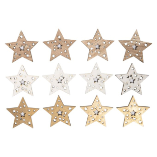 Miniatures en bois Étoiles 3,5 cm – Rayher - Rougier et Plé