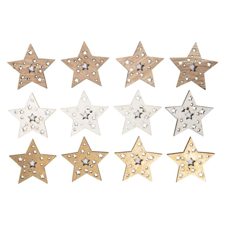 Miniatures en bois Étoiles 3,5 cm – Rayher - Rougier et Plé