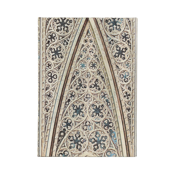 Carnet Rigide à rabat 12,5 x 18 cm 144 p Ligné Voûte de la Cathédrale de Milan - Paperblanks - Rougier et Plé