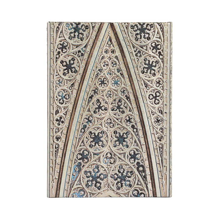 Carnet Rigide à rabat 12,5 x 18 cm 144 p Ligné Voûte de la Cathédrale de Milan - Paperblanks - Rougier et Plé