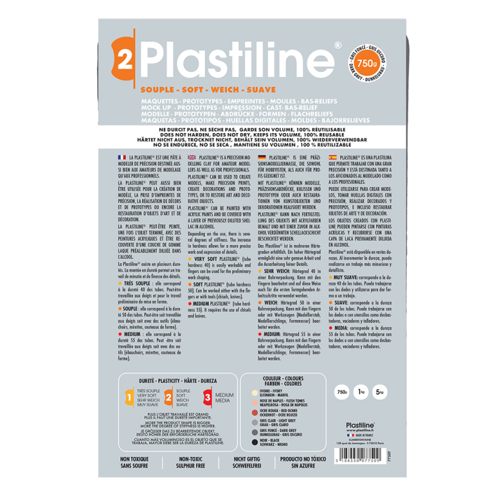 Plastiline dureté 2 750g - Plastiline - Rougier et Plé