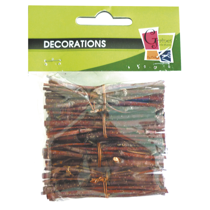 Fagot bouleau rouge 7 cm 4 pcs - Graine Créative - Rougier et Plé