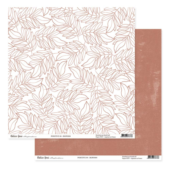 Papier imprimé 30,5 x 30,5 cm Positive N°4 - Béatrice Garni - Rougier et Plé