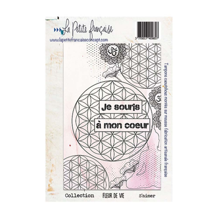 Tampon Cling Fleur de vie - S'aimer - La Petite Française - Rougier et Plé
