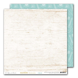 Papier imprimé 30,5 x 30,5 cm 170 g/m² Equinoxe - Feu de camp - Les Papiers de Pandore - Rougier et Plé