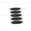 Pastilles adhésives Velcro ovales 5 pcs Noir - Lilly Pot Colle - Rougier et Plé