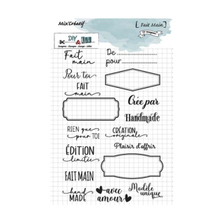 Tampons transparents Fait main 17 pcs - DIY et Cie - Rougier et Plé
