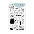 Tampons transparents Cat lover 23 pcs - DIY et Cie - Rougier et Plé
