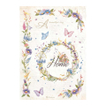 Papier de riz imprimé 21 x 29,7 cm Create Happiness Welcome Home - Guirlande - Stamperia - Rougier et Plé