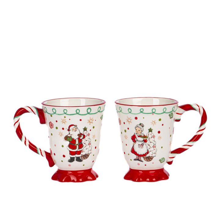 Tasse 12 cm Père-Noël et Mère-Noël 2 pcs - Goodwill - Rougier et Plé