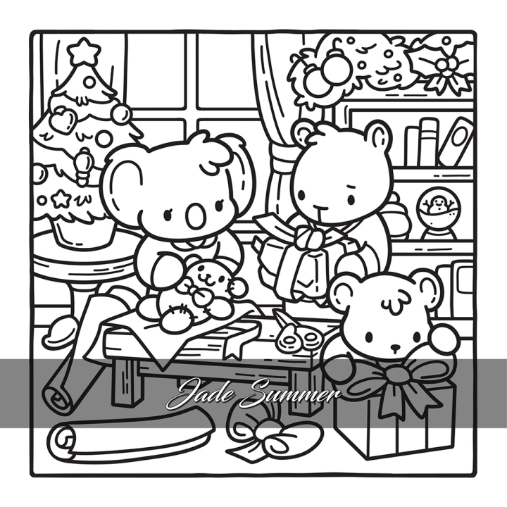 Coloriage Cosy colo Joyeux Noël ! - Dessain et Tolra - Rougier et Plé