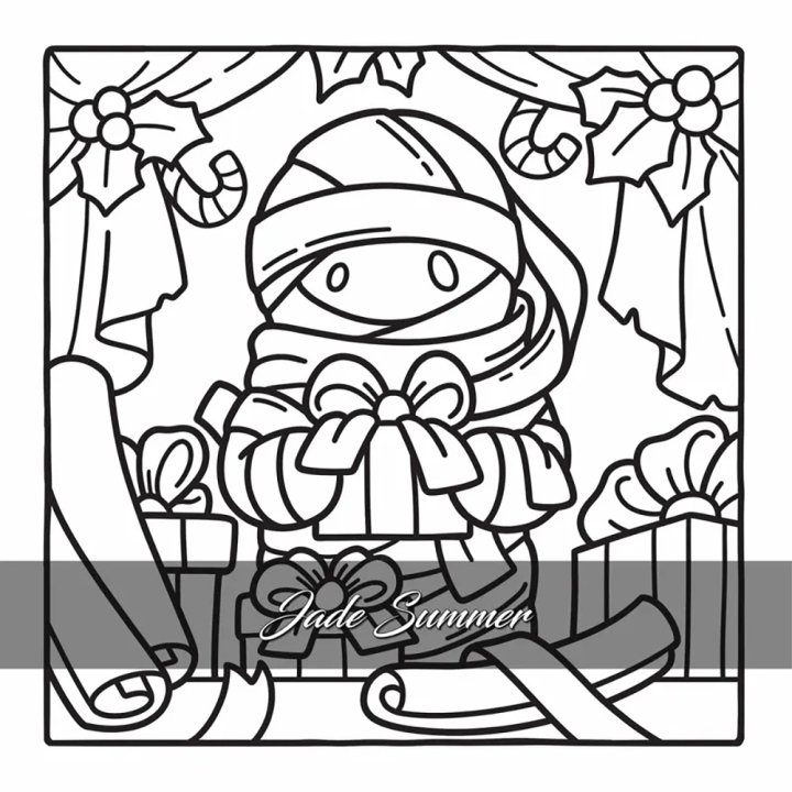 Coloriage Cosy colo Noël Spooky  - Dessain et Tolra - Rougier et Plé