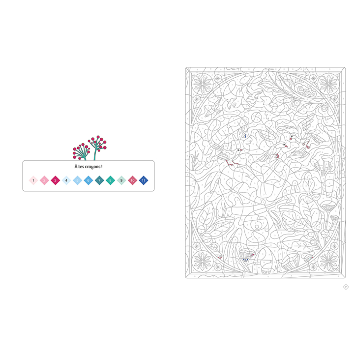 Coloriages mystères Bel hiver - Deux Coqs d'Or - Rougier et Plé